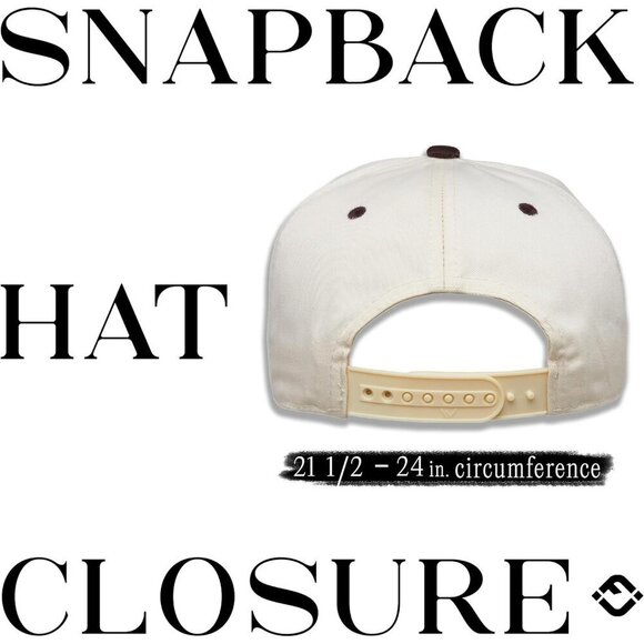 Vintage Canvas Snapback Hat Adjustable Two Tone Unisex Western Style Cap